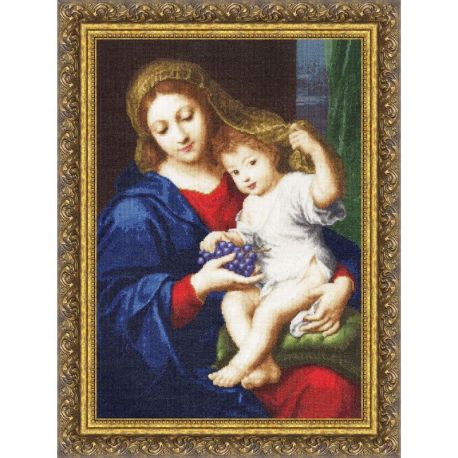 Borduurpakket Madonna with Grapes S/MK030