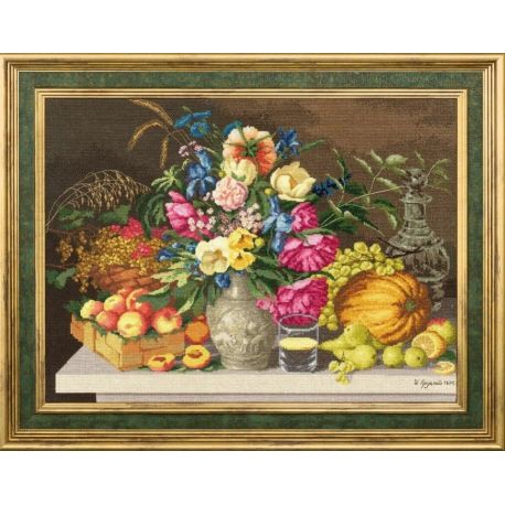 Borduurpakket "Flowers and fruits. 1839" S/MK094