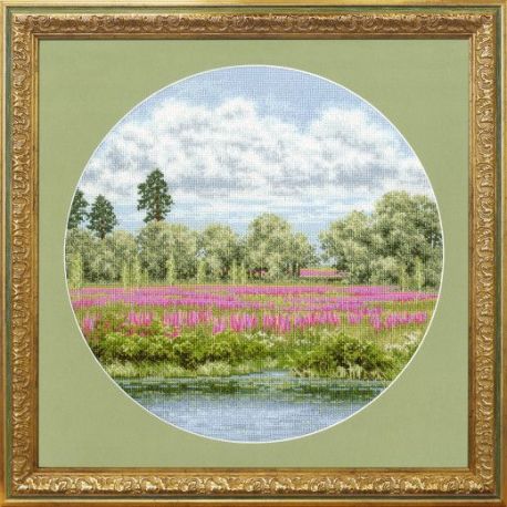Borduurpakket Cross Stitch kit Red summer 31.7x31.7 cm S/VM041