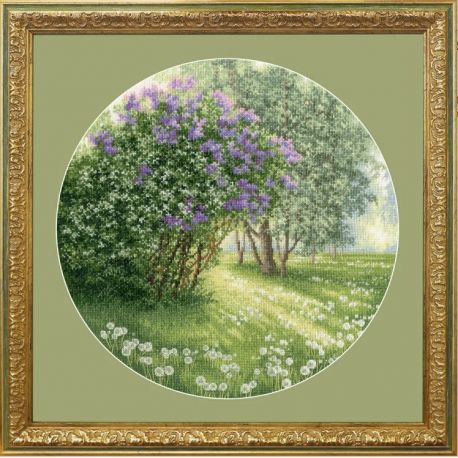 Borduurpakket Blooming lilac S/VM043