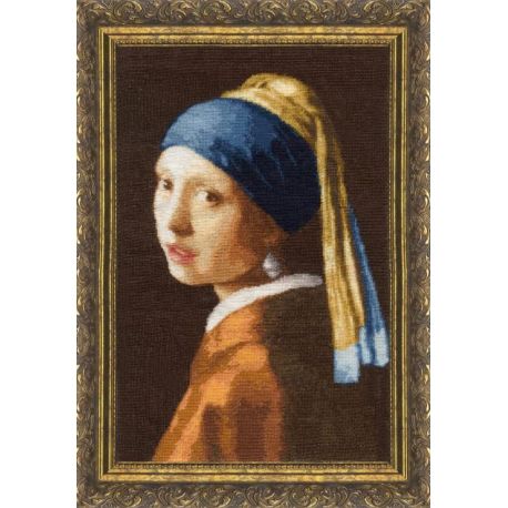 Borduurpakket Girl with a pearl earring S/KR003