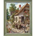 Borduurpakket Cross Stitch kit Grandma's house S/LP075
