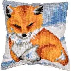 Kruissteekkussen kit Klein vosje