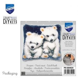 Knoopkussen kit Kleine ijsberen