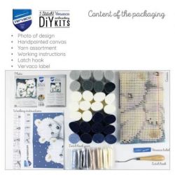 Knoopkussen kit Kleine ijsberen