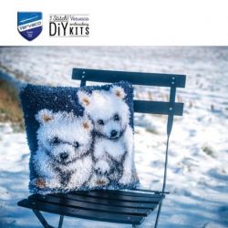 Knoopkussen kit Kleine ijsberen