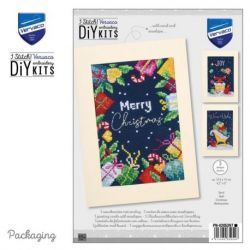 Wenskaart kit Kerst set van 3