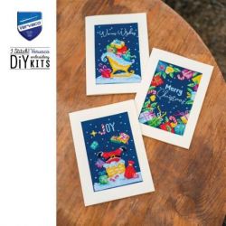 Wenskaart kit Kerst set van 3