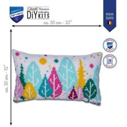 Kruissteekkussen kit Bomen
