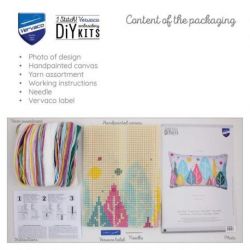 Kruissteekkussen kit Bomen