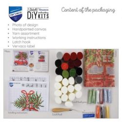 Knoopkussen kit Kerstauto