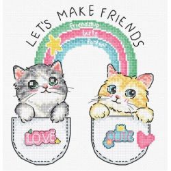 Borduurpakket Let's make friends! L8043