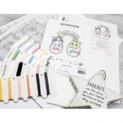 Borduurpakket Let's make friends! L8043