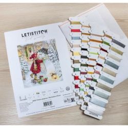 Borduurpakket Winter playtime 26x23cm L8057