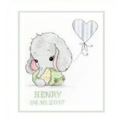 Borduurpakket met frame "Henry" groen Luca-S-R05