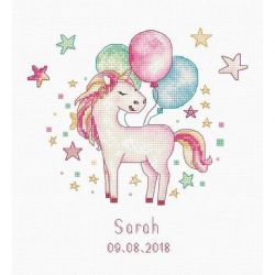 Borduurpakket Unicorn Luca-S-B1149