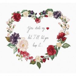 Borduurpakket Heart Luca-S-B1163