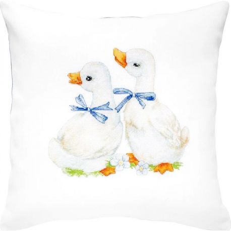 Kussen Twee ganzen Luca-S-PB160