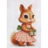 Borduurpakket "The Squirrel's Gift" 10x17cm Luca-S-B1414