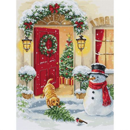 Borduurpakket "Puppy Joy" 29 x 38 cm Luca-S-BU5097