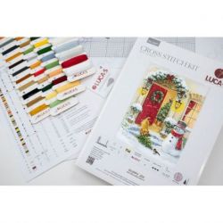 Borduurpakket "Puppy Joy" 29 x 38 cm Luca-S-BU5097