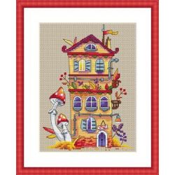 Borduurpakket Autumn House Merejka-K54