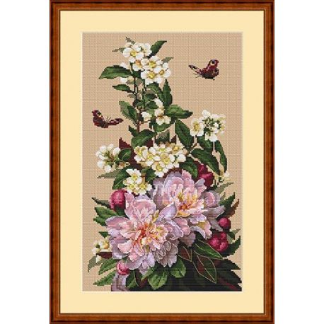 Borduurpakket Peonies Merejka-K58