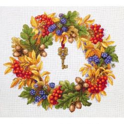 Borduurpakket Autumn Wreath Merejka-K99