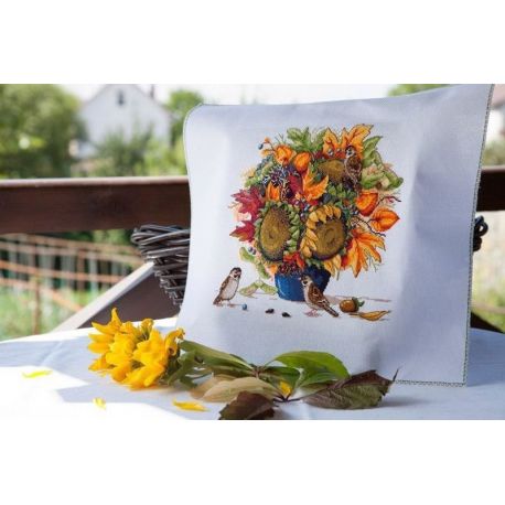 Borduurpakket Sunflowers Autumn Bouquet Merejka-K80
