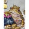Borduurpakket "Golden Toad" 11x12 cm Merejka-K280B