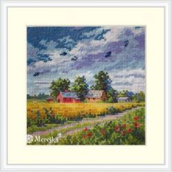 Borduurpakket "Summer" 11,5x11,5 cm Merejka-K279A