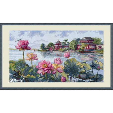 Borduurpakket "Lotus Dreams"  24x44 Merejka-K281