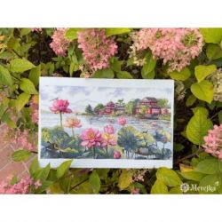 Borduurpakket "Lotus Dreams"  24x44 Merejka-K281