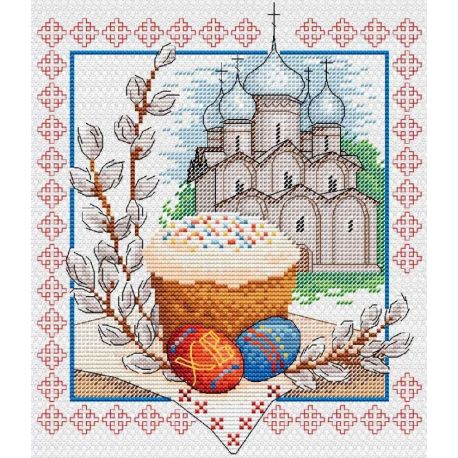 Borduurpakket Easter chime MP-Studia M-057