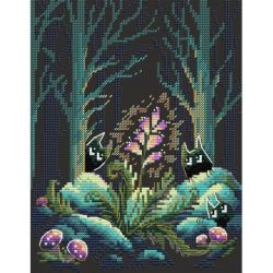 Borduurpakket "Fern bloomed" MP-Studia M-662