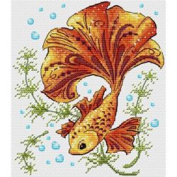 Borduurpakket "Magic fish" 17x15 cm MP-Studia M-785