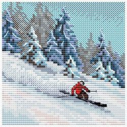 Borduurpakket "On the mountainside" 11x11 cm MP-Studia M-987