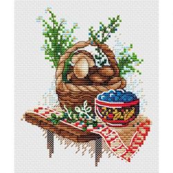 Borduurpakket "Mushroom season" 13x11 cm MP-Studia M-1238