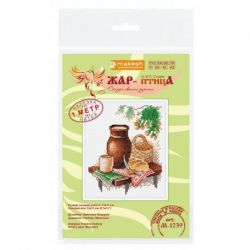 Borduurpakket "Simple lunch" 13x11 cm MP-Studia M-1239