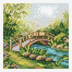 Borduurpakket "Colours of summer" 11x11 cm MP-Studia M-1232