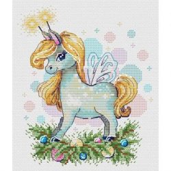 Borduurpakket "Festive horse" 18x15 cm MP-Studia M-1251