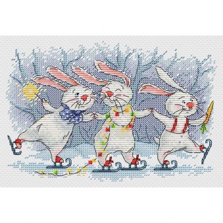 Borduurpakket "Festive round dance" 13x20 cm MP-Studia M-993