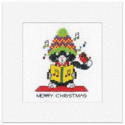 Black Cat Card - Christmas Carol