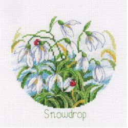 Borduurpakket KLART "Floral tenderness. Snowdrops" PANNA 8-389