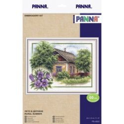 Borduurpakket PANNA "Summer in the village" PANNA PS-0322