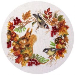 Borduurpakket PANNA "Autumn wreath" PANNA PS-1615