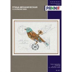 Borduurpakket PANNA "Clockwork bird" PANNA M-1871