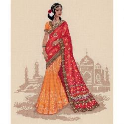 Borduurpakket PANNA "Women of the world. India" PANNA NM-7245