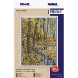 Borduurpakket PANNA "Landscape in autumn colors" PANNA PS-1287