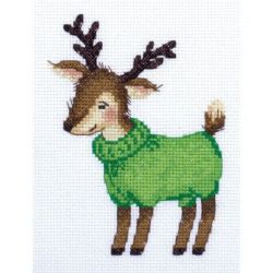 Borduurpakket KLART "Fawn in a sweater" PANNA 8-464
